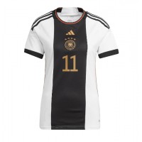 Nemecko Mario Gotze #11 Domáci Ženy futbalový dres MS 2022 Krátky Rukáv